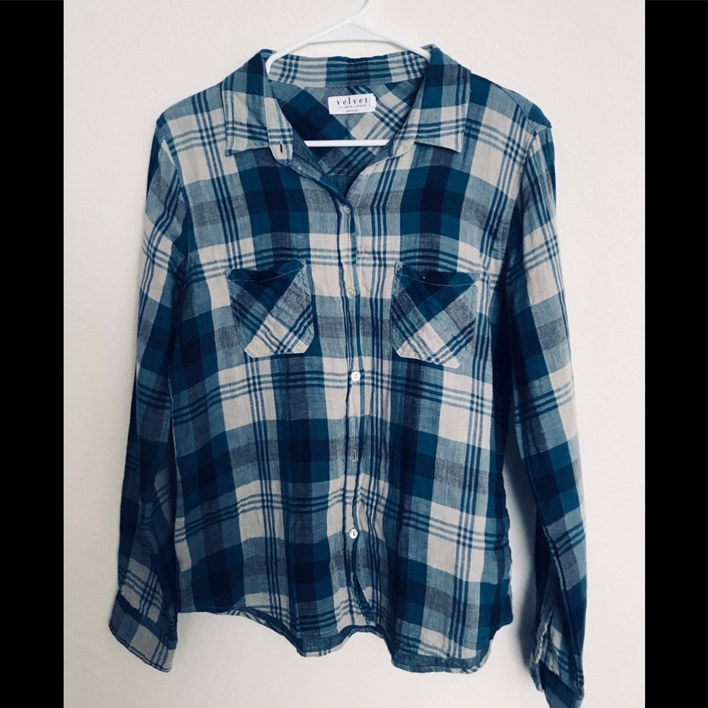 Graham and Spencer Velvet Button Down Shirt